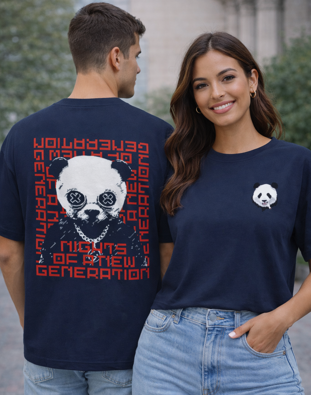 Scary Panda Oversize T-Shirt
